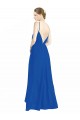 Open Back Sleeveless Spaghetti Straps A-Line Luxe Chiffon Bridesmaid Dress Worcester