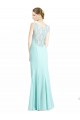 Sleeveless V-Neck Mermaid Soft Chiffon & Lace Bridesmaid Dress Worcester