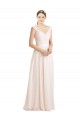 Open Back Sleeveless Sweetheart A-Line Soft Chiffon & Lace Bridesmaid Dress Worcester