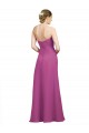 Open Back Wild Berry Sleeveless Sweetheart A-Line Soft Chiffon Bridesmaid Dress Worcester