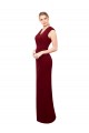 Keyhole Back Sleeveless V-Neck Mermaid Soft Chiffon Prom Dress / Bridesmaid Dress Worcester