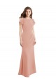 Low Back Sleeveless Boat Neck Mermaid Soft Chiffon Prom Dress / Bridesmaid Dress Worcester