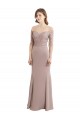 Keyhole Back Half Sleeves Sweetheart Mermaid Soft Chiffon & Lace Bridesmaid Dress Worcester