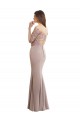 Keyhole Back Half Sleeves Sweetheart Mermaid Soft Chiffon & Lace Bridesmaid Dress Worcester