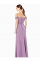 Sleeveless Off the Shoulder Sheath Soft Chiffon Bridesmaid Dress / Formal Dress Worcester