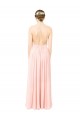 Open Back Pink Sleeveless Halter Neck A-Line Soft Chiffon Formal Dress / Bridesmaid Dress Worcester
