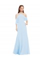Cold Shoulder Halter Neck A-Line Soft Chiffon Formal Dress / Bridesmaid Dress Worcester