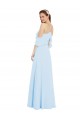 Cold Shoulder Halter Neck A-Line Soft Chiffon Formal Dress / Bridesmaid Dress Worcester