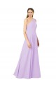 Sleeveless One Shoulder Sheath Soft Chiffon Formal Evening Gown / Bridesmaid Dress Worcester