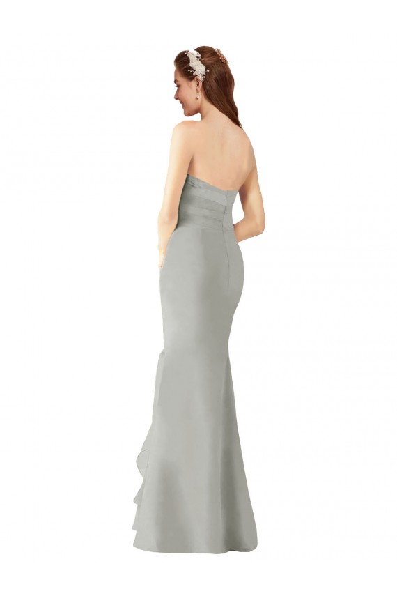 Dark Navy Sleeveless Sweetheart Sheath Soft Chiffon Bridesmaid Dress Worcester