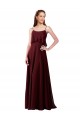 Sleeveless Spaghetti Straps A-Line Chiffon Bridesmaid Gowns Worcester