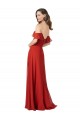 V-Back Red Sleeveless Sweetheart A-Line Soft Chiffon Bridesmaid Dress Worcester