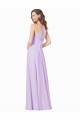 Lilac Sleeveless Spaghetti Straps A-Line Soft Chiffon Bridesmaid Gown Worcester