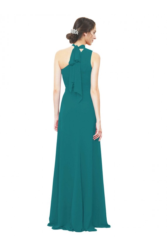 Hunter Sleeveless One Shoulder A-Line Soft Chiffon Bridesmaid Dress Worcester