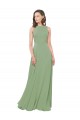 Seagrass Sleeveless Square Neck A-Line Soft Chiffon Bridesmaid Dress Worcester