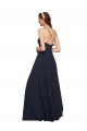 Criss Cross Open Back Sleeveless Spaghetti Straps A-Line Soft Chiffon Bridesmaid Dresses Worcester