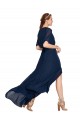 Flutter Sleeves V-Neck A-Line Soft Chiffon Bridesmaid Dress / Formal Dress Worcester