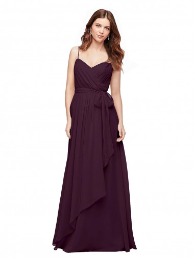 Sleeveless V-Neck A-Line Soft Chiffon Bridesmaid Dress / Formal Dress Worcester
