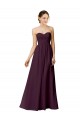 Grape Sleeveless Sweetheart A-Line Chiffon Bridesmaid Dress / Evening Dress Worcester