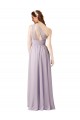 Grape Sleeveless One Shoulder A-Line Chiffon Bridesmaid Dress Worcester