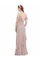 Sleeveless Off the Shoulder A-Line Chiffon Formal Dresses / Bridesmaid Dresses Worcester