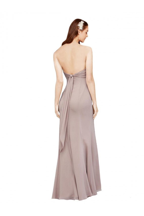 Black Sleeveless Off the Shoulder Mermaid Soft Chiffon Prom Dress / Bridesmaid Dress Worcester