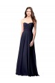 Open Back Sleeveless Sweetheart A-Line Soft Chiffon Evening Dress / Bridesmaid Dress Worcester