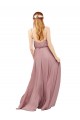 Royal Blue Sleeveless Spaghetti Straps A-Line Chiffon Bridesmaid Dress / Evening Dress Worcester