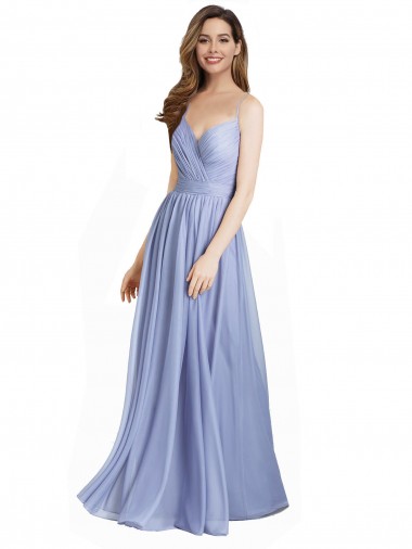 Open Back Sleeveless Sweetheart A-Line Chiffon & Lace Bridesmaid Dress / Evening Dress Worcester