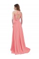 Criss Cross Back Sleeveless Halter Neck A-Line Chiffon Bridesmaid Dress / Evening Dress Worcester