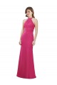 Criss Cross Open Back Sleeveless Halter Neck A-Line Soft Chiffon Bridesmaid Dress Worcester