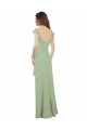 Low Back Cap Sleeves Sweetheart A-Line Soft Chiffon Bridesmaid Dress / Formal Dress Worcester