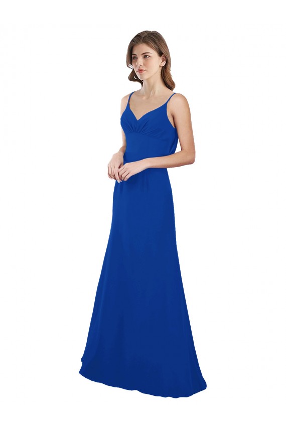 Low Back Sleeveless Sweetheart A-Line Soft Chiffon Evening Dress / Bridesmaid Dress Worcester