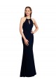 Criss Cross Open Back Sleeveless Halter Neck Mermaid Soft Chiffon Bridesmaid Dress Worcester