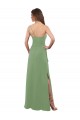 Seagrass Sleeveless One Shoulder A-Line Soft Chiffon Bridesmaid Dress Worcester