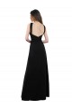 Open Back Black Sleeveless Halter Neck A-Line Soft Chiffon Bridesmaid Dress Worcester
