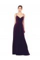 Criss Cross Open Back Sleeveless Spaghetti Straps A-Line Soft Chiffon Formal Dress / Bridesmaid Dress Worcester