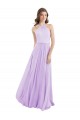 Lilac Sleeveless Halter Neck A-Line Chiffon Bridesmaid Dress / Evening Dress Worcester