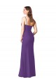 Low Back Plum Purple Sleeveless Sweetheart A-Line Soft Chiffon Bridesmaid Dress Worcester
