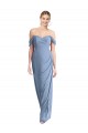 Low Back Sleeveless Off the Shoulder Mermaid Soft Chiffon Semi Formal Evening Dress / Bridesmaid Dress Worcester