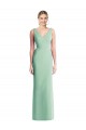 Tie Back Sleeveless V-Neck Trumpet Soft Chiffon Bridesmaid Dress Worcester