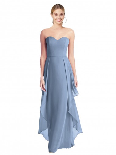Sleeveless Sweetheart A-Line Chiffon Formal Dress / Bridesmaid Dress Worcester