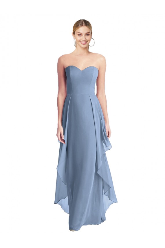 Sleeveless Sweetheart A-Line Chiffon Formal Dress / Bridesmaid Dress Worcester