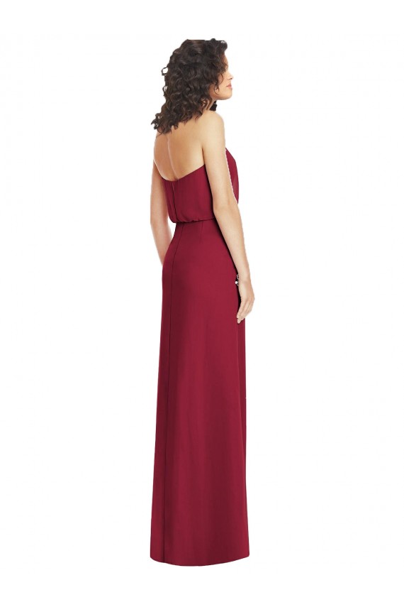 Low Back Sleeveless Sweetheart A-Line Soft Chiffon Formal Dress / Bridesmaid Dress Worcester