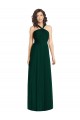 Ever Green Sleeveless Halter Neck A-Line Soft Chiffon Bridesmaid Dress Worcester