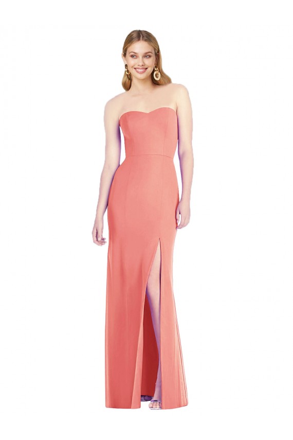 Desert Rose Sleeveless Sweetheart Trumpet Soft Chiffon Bridesmaid Dress Worcester