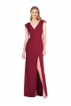 Tie Back Ruffle Sleeves V-Neck Mermaid Soft Chiffon Bridesmaid Dress Worcester