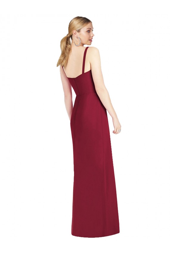 Sleeveless Spaghetti Straps Mermaid Soft Chiffon Bridesmaid Dress Worcester
