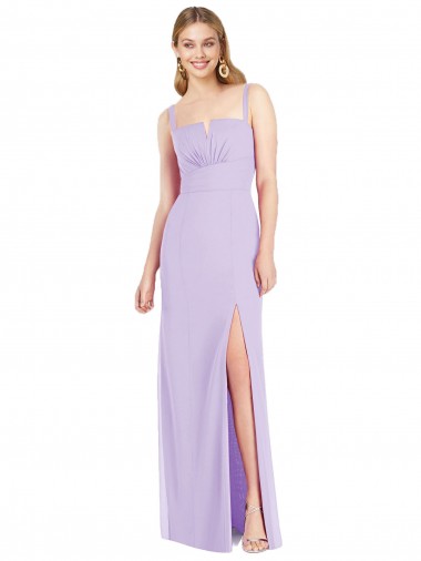 Sleeveless Spaghetti Straps Mermaid Soft Chiffon Bridesmaid Dress Worcester