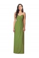 Olive Green Sleeveless Sweetheart Trumpet Soft Chiffon Bridesmaid Dress Worcester